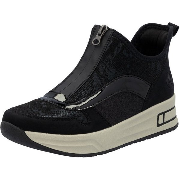 Rieker Ready2GO Sneaker Plateauboots, Stiefelette, High-Top-Sneaker mit Vorderreißverschluss