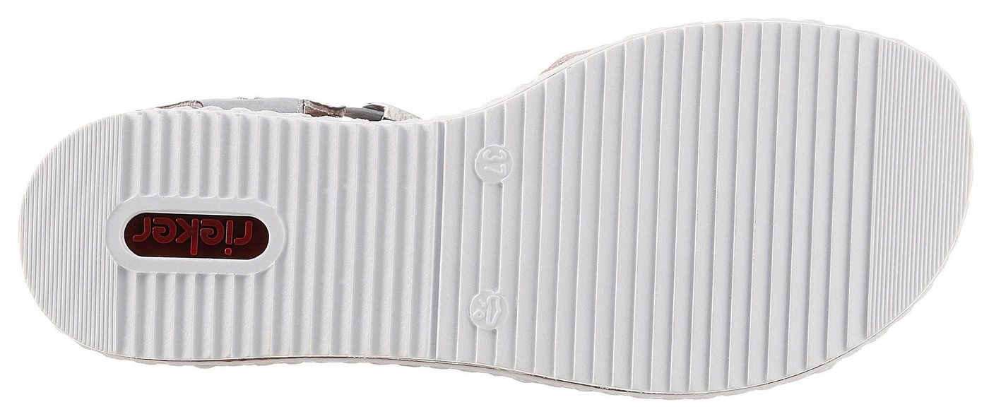 Rieker Riemchensandale, Sommerschuh, Sandalette, Keilabsatz, mit dezenter Schmuckverzierung – Bild 5 von 5