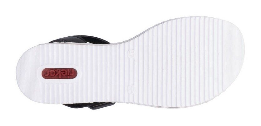 Rieker Riemchensandale Sommerschuh, Sandalette, Keilabsatz, mit asymmetrischem Riemchen – Bild 4 von 5
