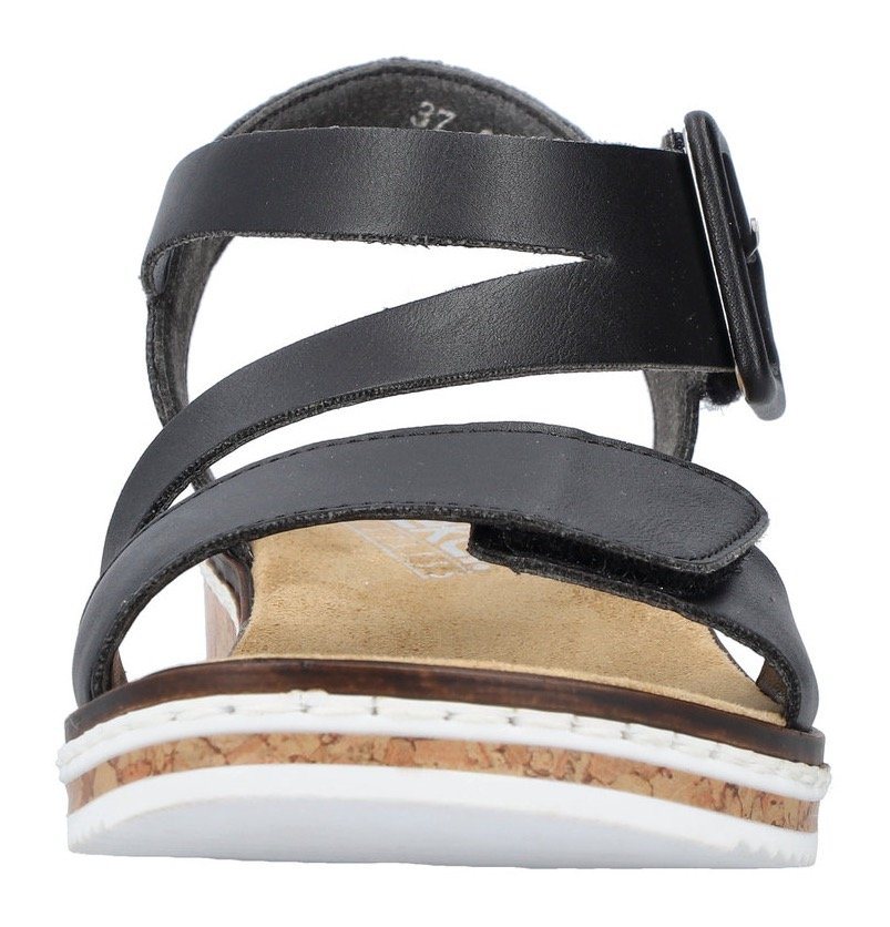 Rieker Riemchensandale Sommerschuh, Sandalette, Keilabsatz, mit asymmetrischem Riemchen – Bild 5 von 5