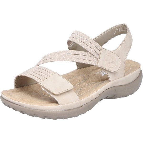 Rieker Riemchensandale Sommerschuh, Sandalette, Keilabsatz, mit Gummizügen