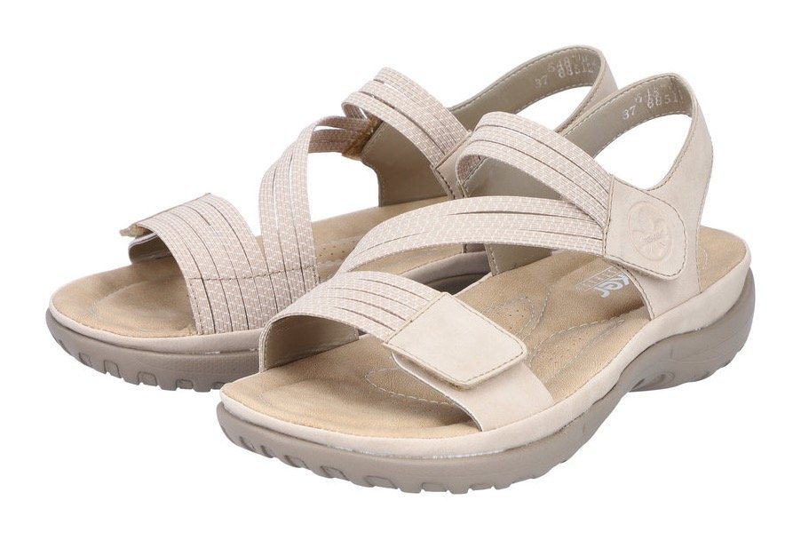 Rieker Riemchensandale Sommerschuh, Sandalette, Keilabsatz, mit Gummizügen – Bild 2 von 5