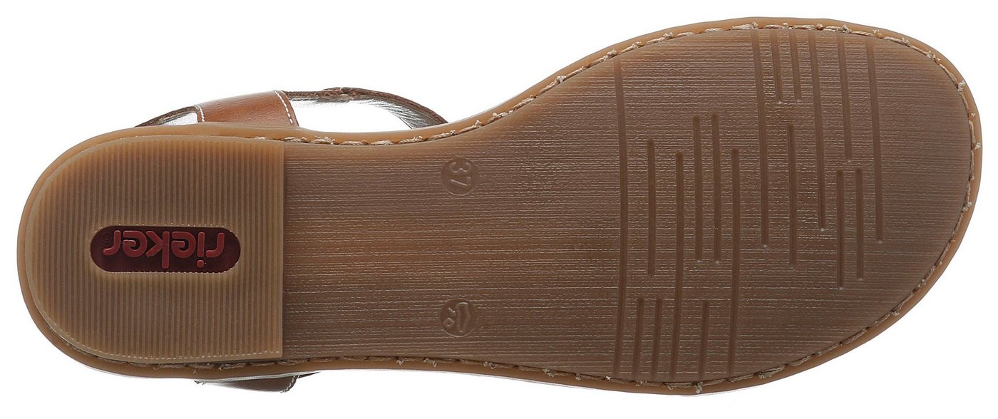 Rieker Riemchensandale, Sommerschuh, Sandalette, Blockabsatz, mit angesagtem Schmuckelement – Bild 3 von 5