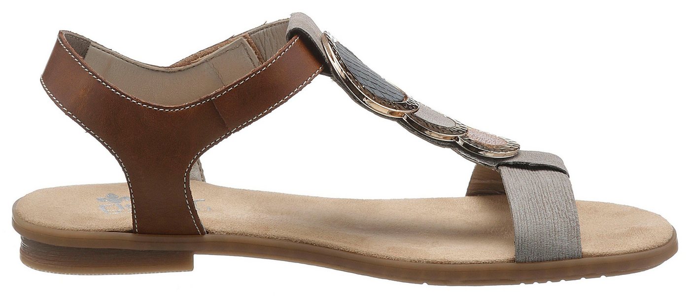 Rieker Riemchensandale, Sommerschuh, Sandalette, Blockabsatz, mit angesagtem Schmuckelement – Bild 5 von 5