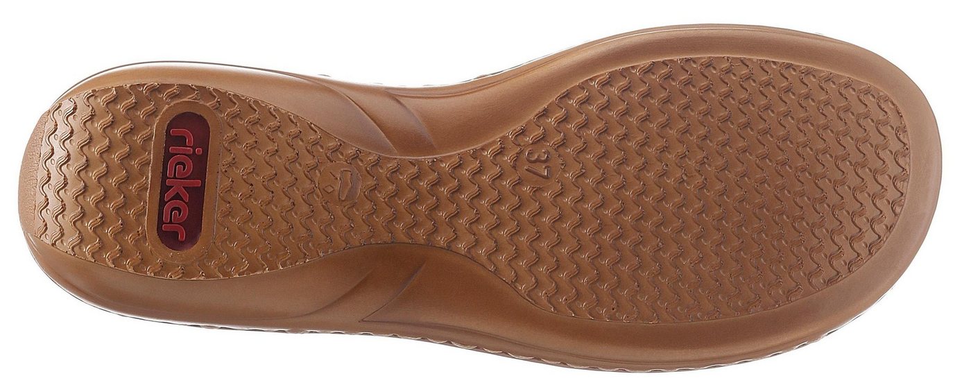Rieker Sandale Sommerschuh, Sandalette, Keilabsatz, mit Gummizugbändern – Bild 4 von 5