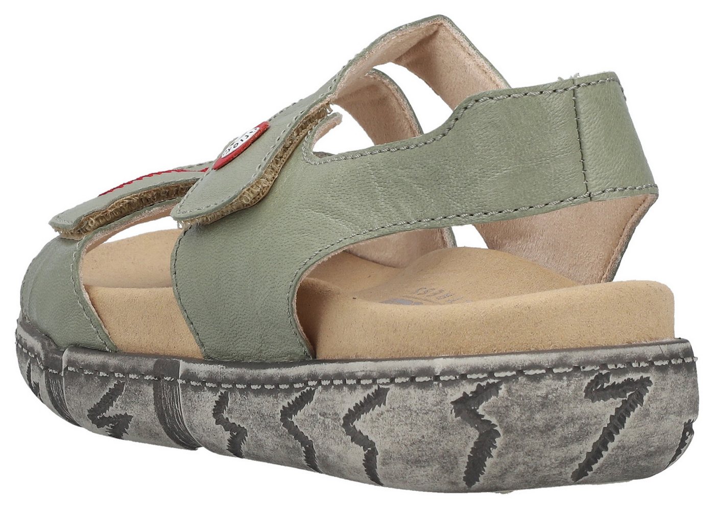 Rieker Sandale Sommerschuh, Klettsandale mit Ziernaht – Bild 3 von 5