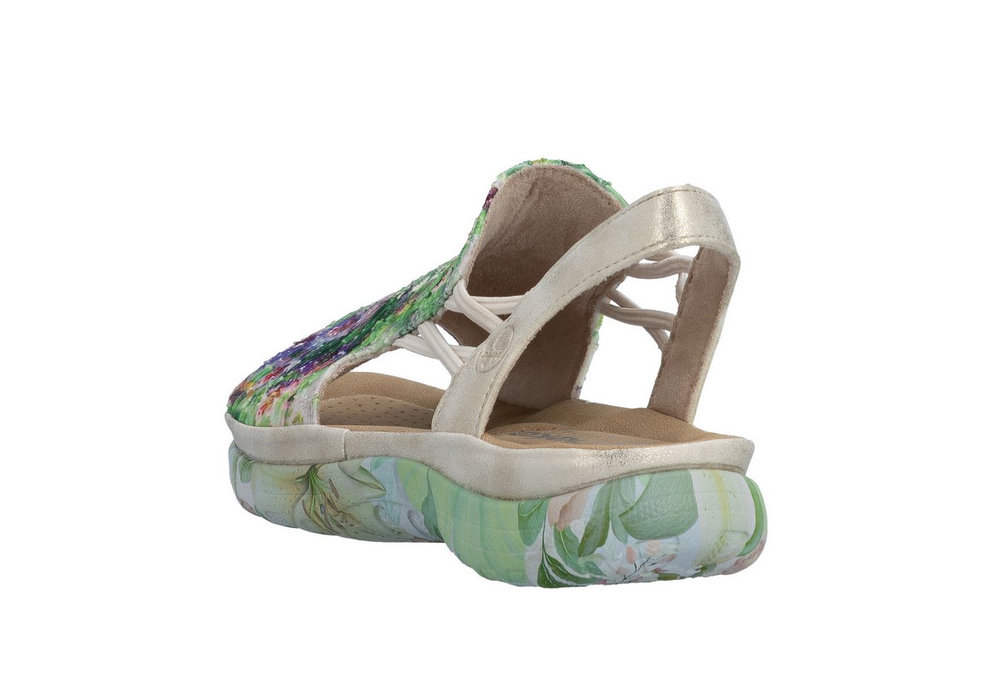 Rieker Sandale Sommerschuh, Schlupfschuh mit seitlichen Gummizügen für guten Sitz – Bild 5 von 5