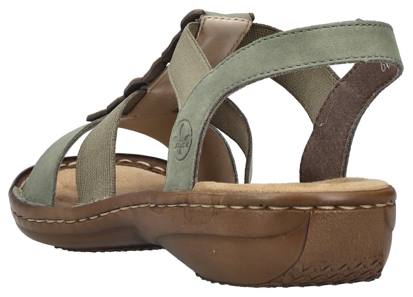 Rieker Sandale Sommerschuh, Schlupfschuh mit Gummizug für guten Sitz – Bild 3 von 5