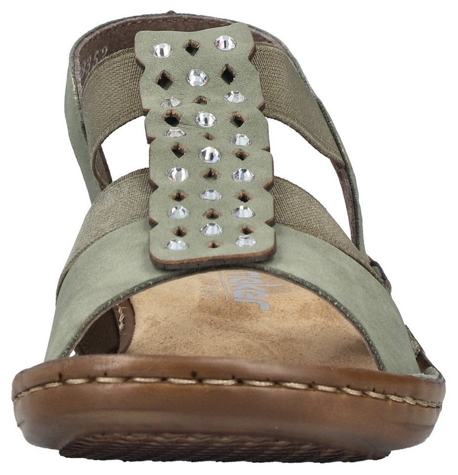 Rieker Sandale Sommerschuh, Schlupfschuh mit Gummizug für guten Sitz – Bild 5 von 5