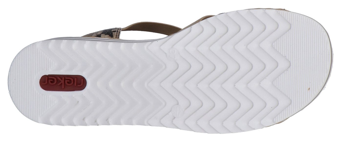 Rieker Sandale Sommerschuh, Sandalette, Keilabsatz, mit sommerlicher Verzierung – Bild 5 von 5