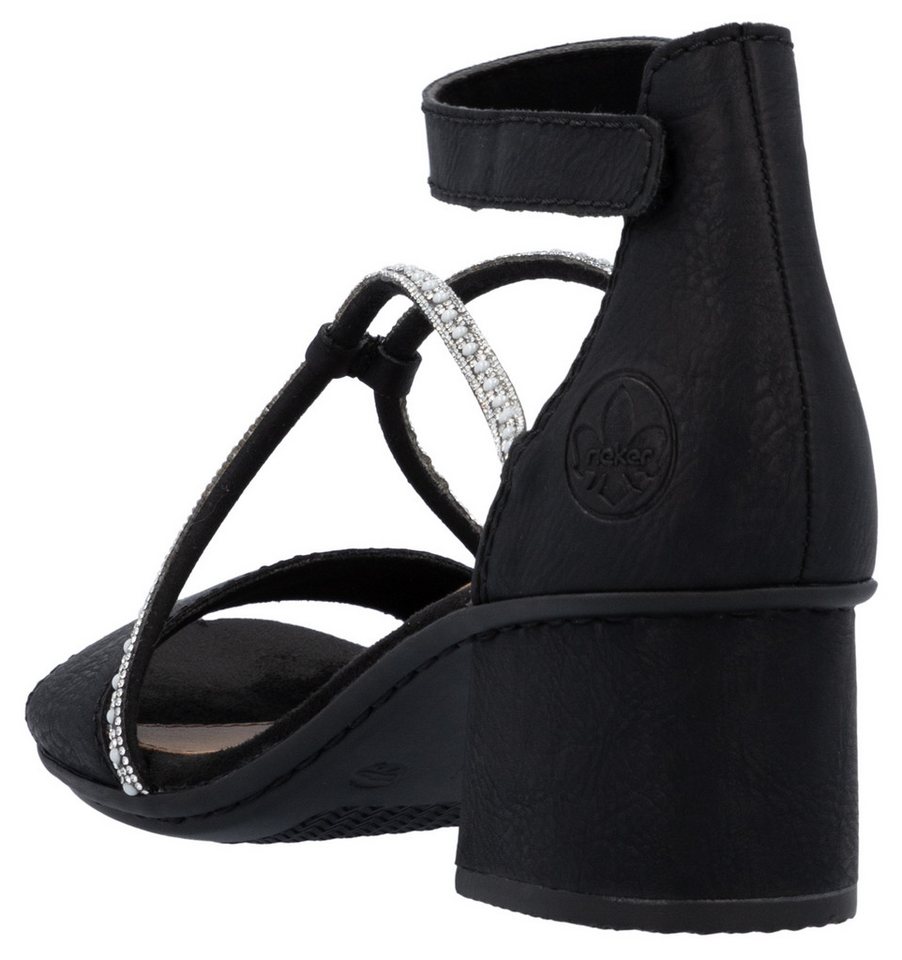 Rieker Sandalette Sommerschuh, Sandale, Blockabsatz, mit praktischem Klettverschluss – Bild 4 von 5