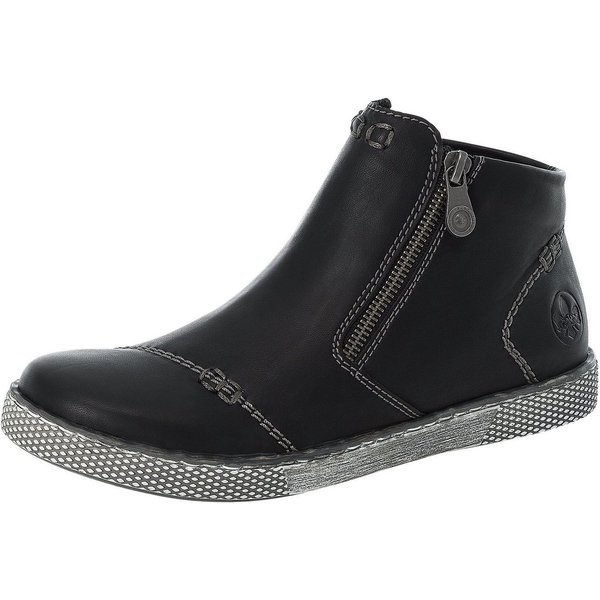Rieker Schlupfboots, Stiefelette, Schlupfboots mit Reißverschluss