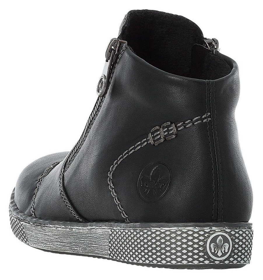 Rieker Schlupfboots, Stiefelette, Schlupfboots mit Reißverschluss – Bild 2 von 5
