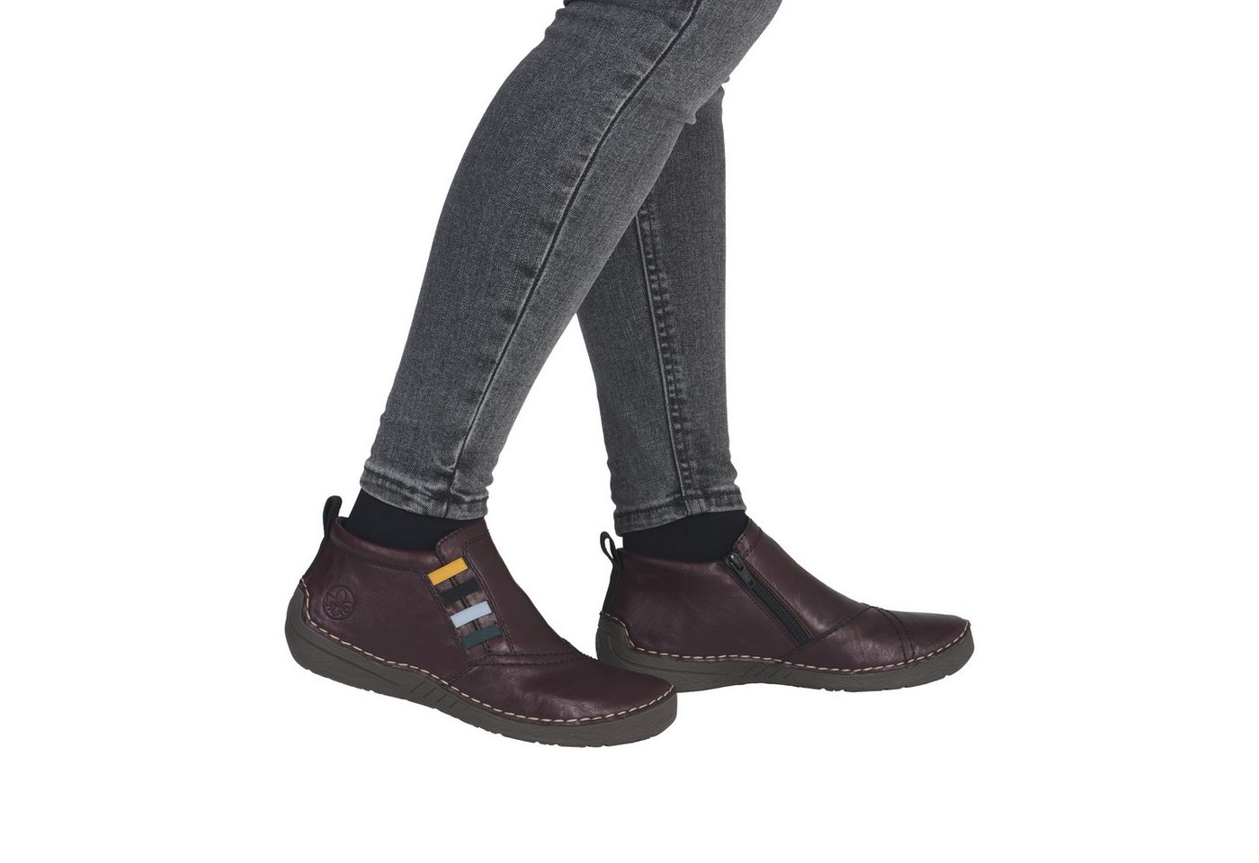 Rieker Schlupfboots Casual-Boots, Stiefelette, Schlupfboots mit Innenreißverschluss – Bild 3 von 5