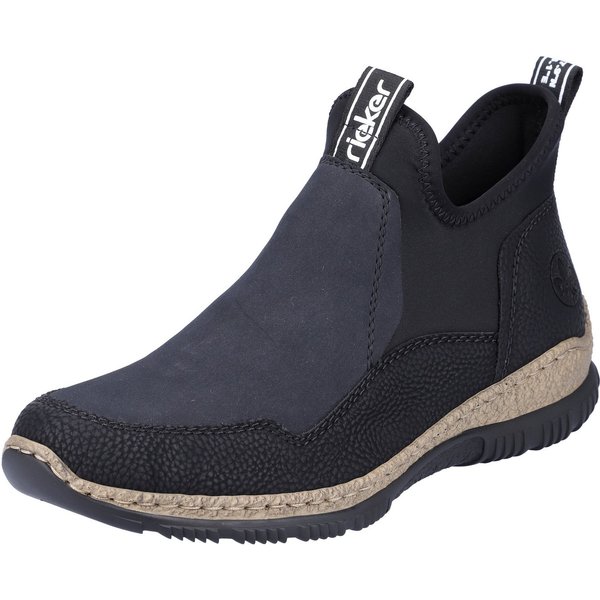 Rieker Schlupfboots Slipper, Slip-on Sneaker, Stiefelette mit MemoSoft-Innensohle