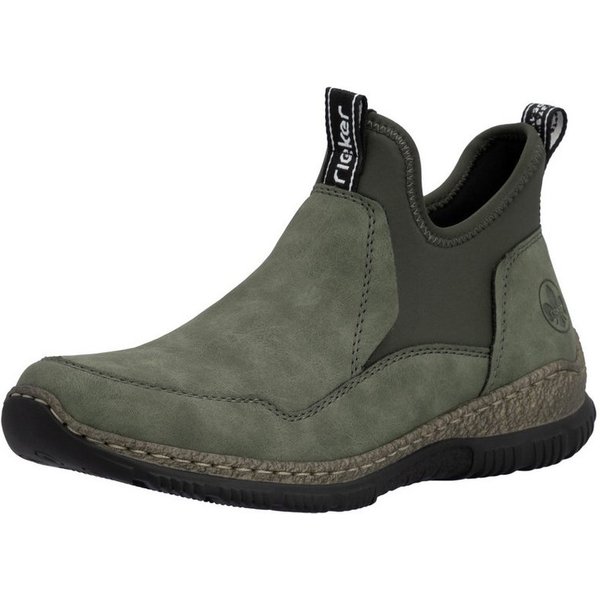 Rieker Schlupfboots Slipper, Slip-on Sneaker, Stiefelette mit MemoSoft-Innensohle