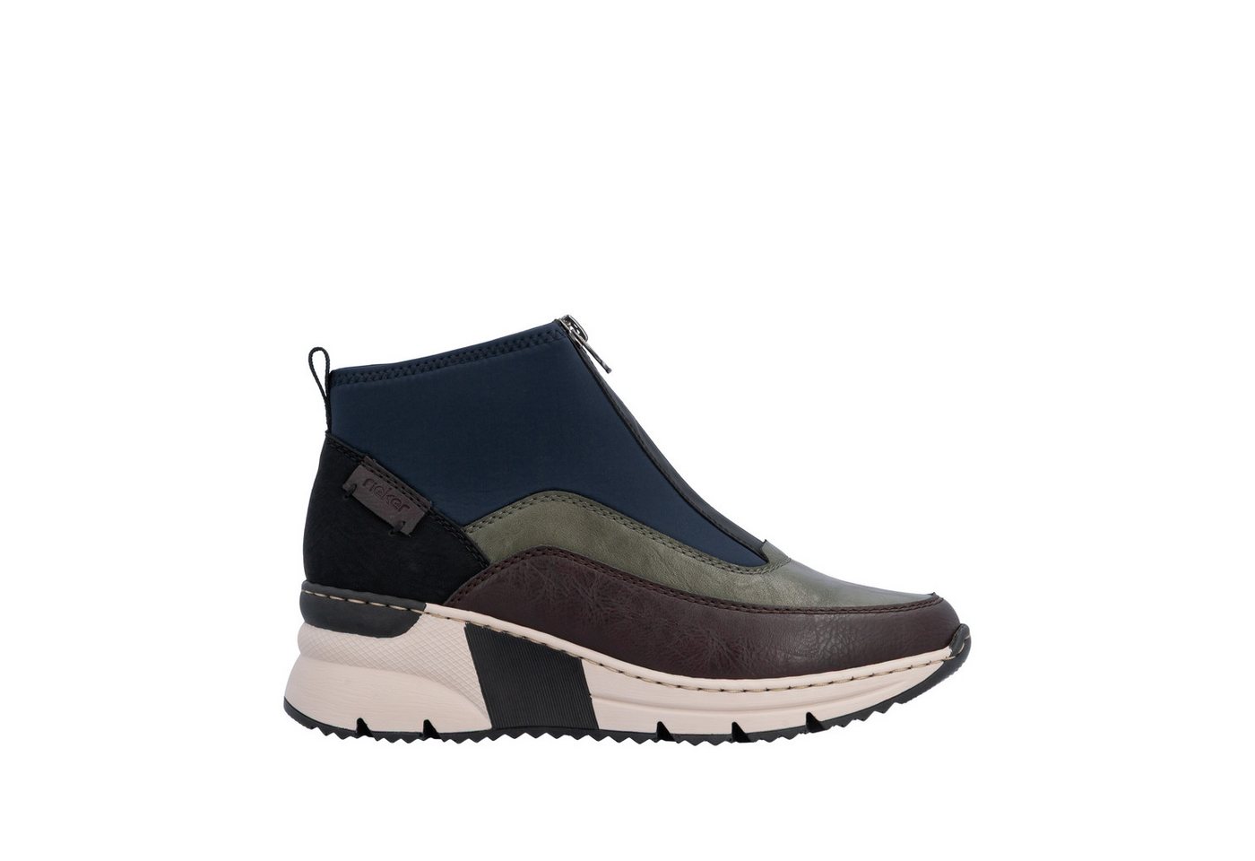 Rieker Schlupfboots Stiefelette, High Top Sneaker mit Reißverschluss auf der Vorderseite – Bild 2 von 5