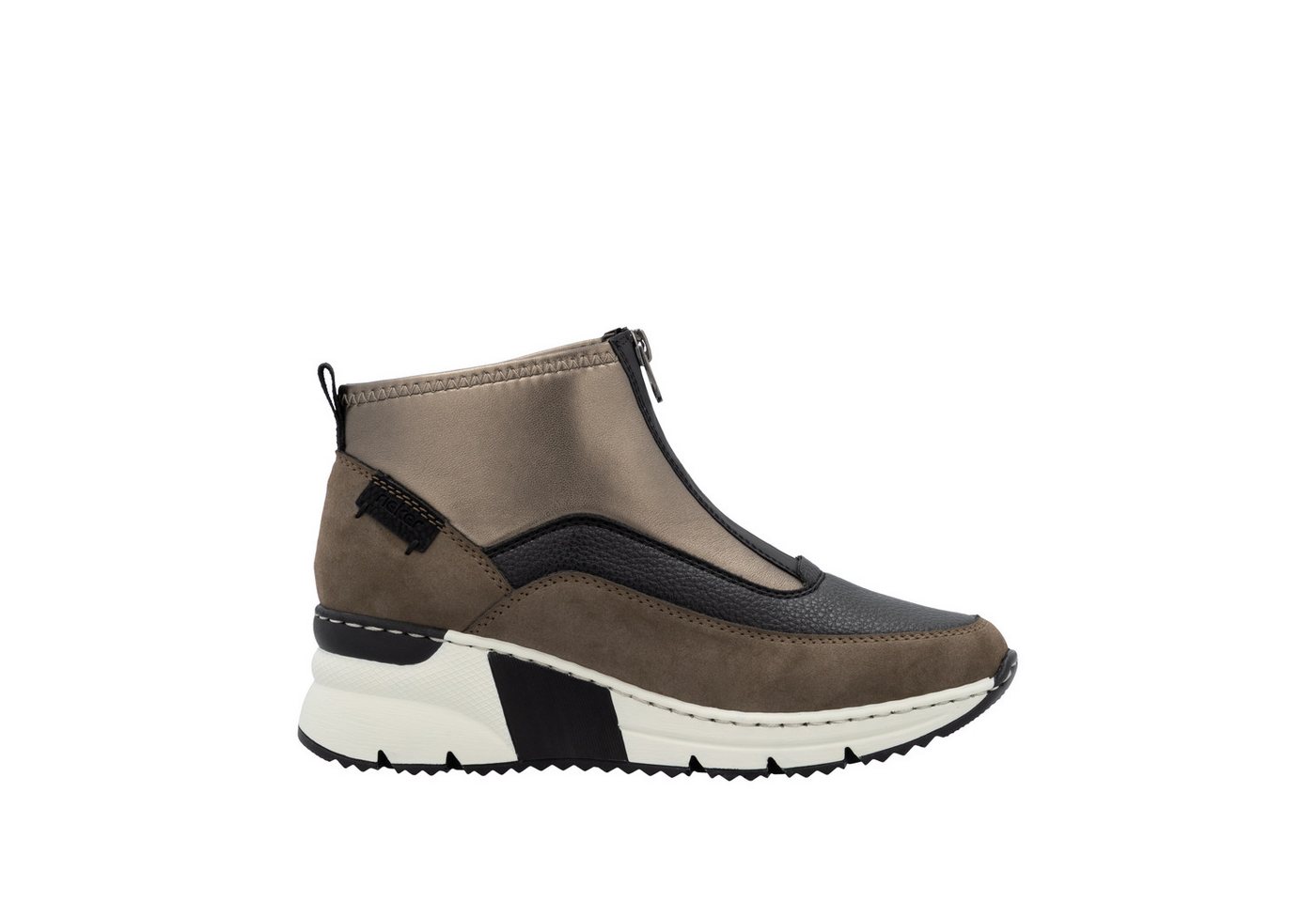 Rieker Schlupfboots Stiefelette, High Top Sneaker mit Reißverschluss auf der Vorderseite – Bild 2 von 5