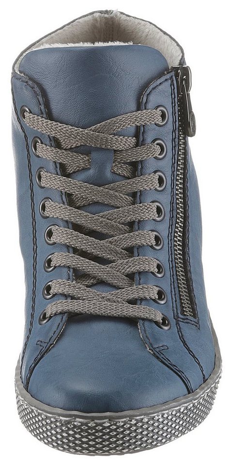 Rieker Schnürboots, Schnürstiefelette, Casual-Boots mit Reißverschluss außen – Bild 4 von 5