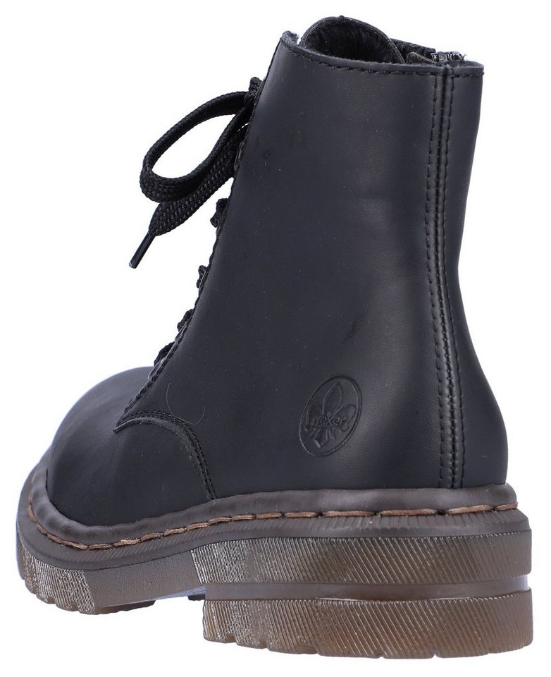 Rieker Schnürboots, Schnürstiefelette, Blockabsatz, mit Logoprägung – Bild 2 von 5