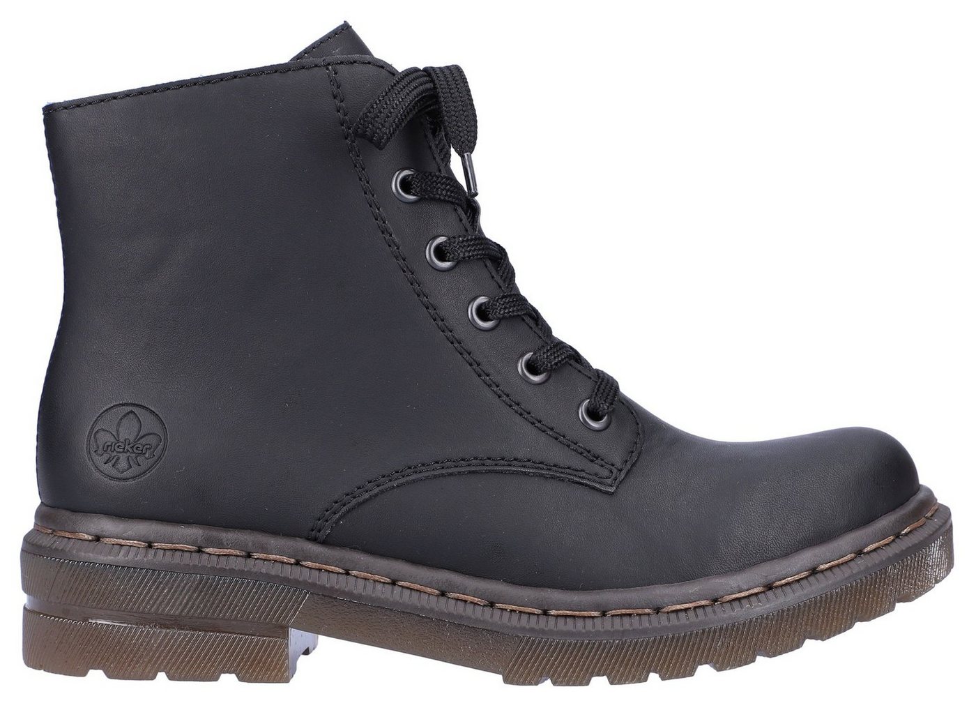 Rieker Schnürboots, Schnürstiefelette, Blockabsatz, mit Logoprägung – Bild 5 von 5