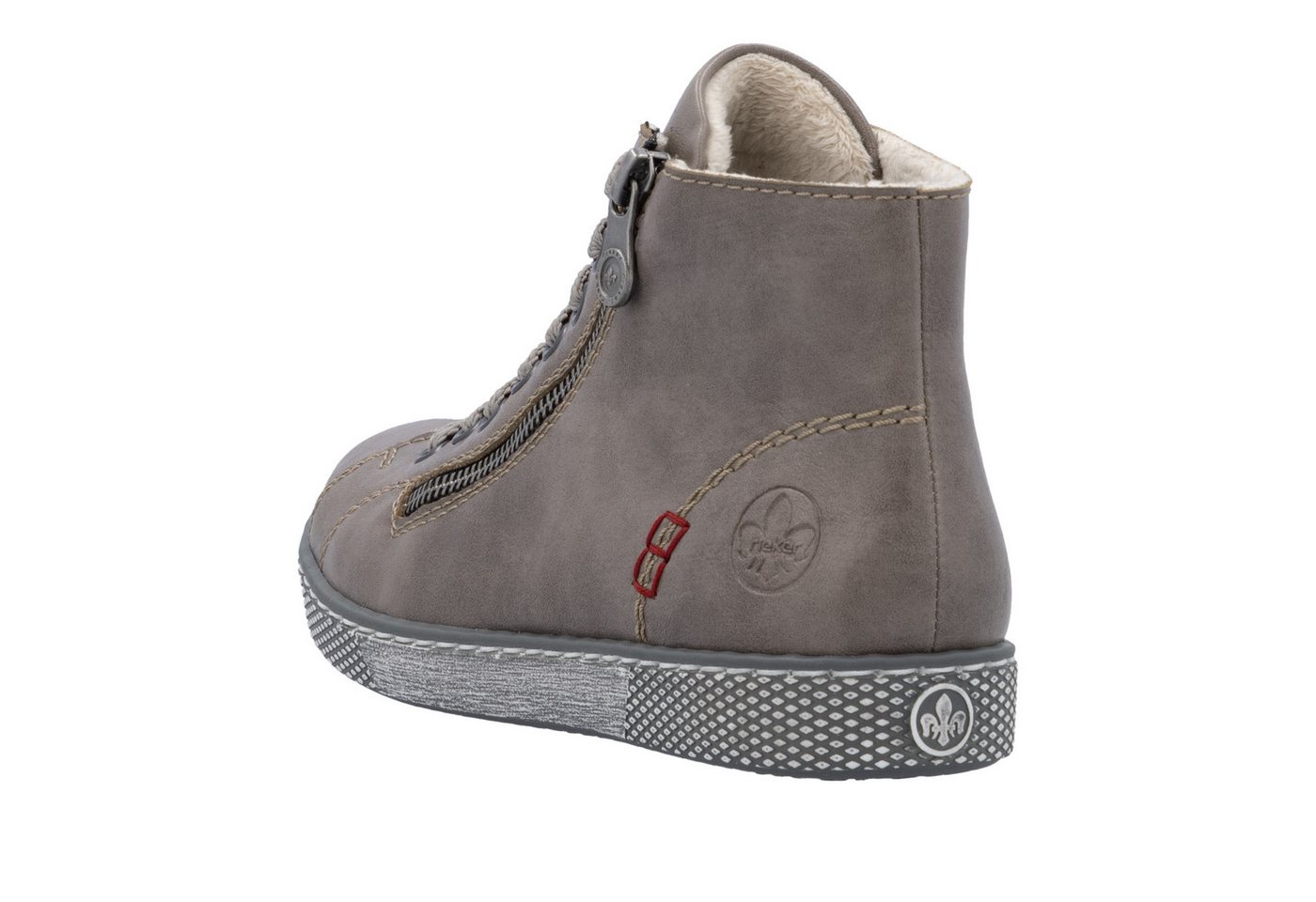 Rieker Schnürboots, Schnürstiefelette, Casual-Boots mit Reißverschluss außen – Bild 2 von 5