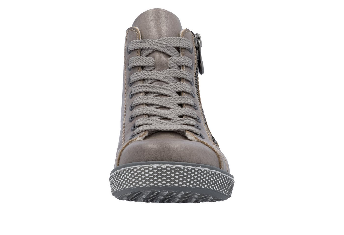 Rieker Schnürboots, Schnürstiefelette, Casual-Boots mit Reißverschluss außen – Bild 4 von 5