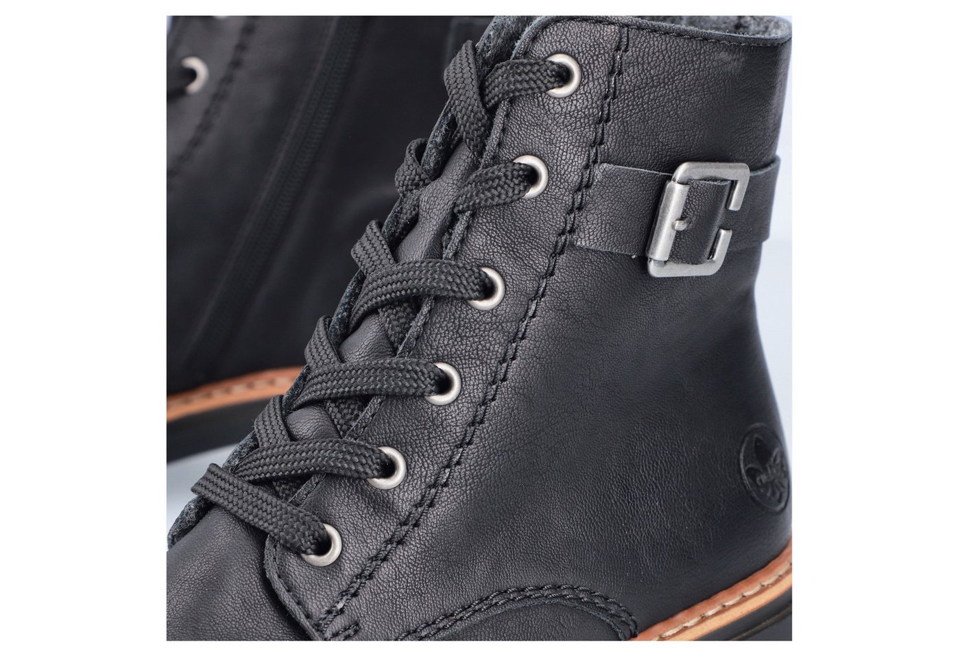 Rieker Schnürboots, Winterstiefel, Boots mit kontrastfarbener Rahmennaht – Bild 2 von 5