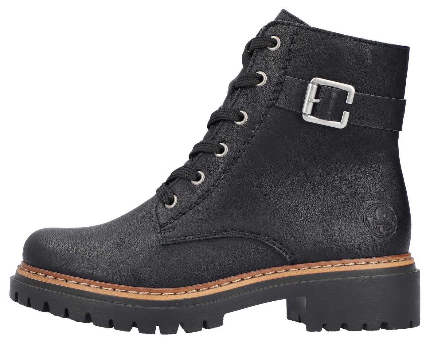 Rieker Schnürboots, Winterstiefel, Boots mit kontrastfarbener Rahmennaht – Bild 4 von 5