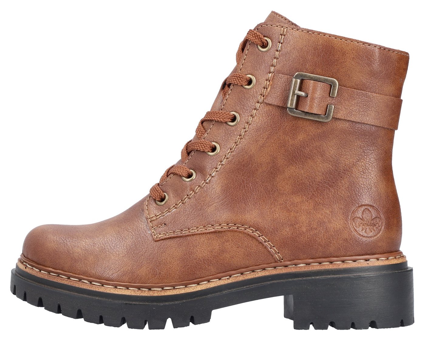 Rieker Schnürboots, Winterstiefel, Boots mit kontrastfarbener Rahmennaht – Bild 4 von 5