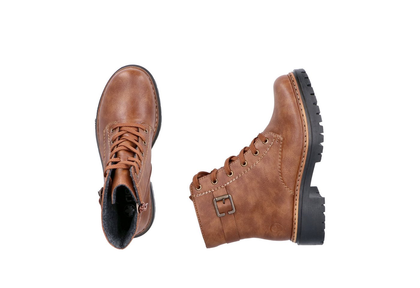 Rieker Schnürboots, Winterstiefel, Boots mit kontrastfarbener Rahmennaht – Bild 5 von 5