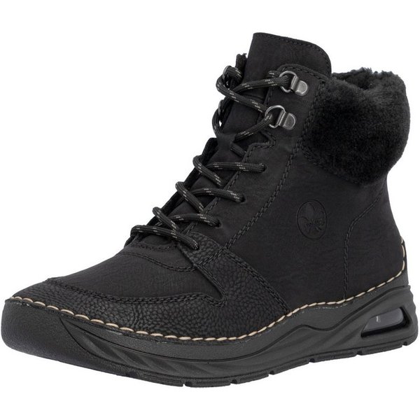 Rieker Schnürboots High Top-Sneaker, Herbstschuh mit seitlicher Logoprägung