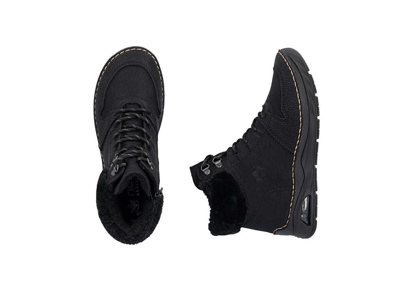 Rieker Schnürboots High Top-Sneaker, Herbstschuh mit seitlicher Logoprägung – Bild 3 von 5
