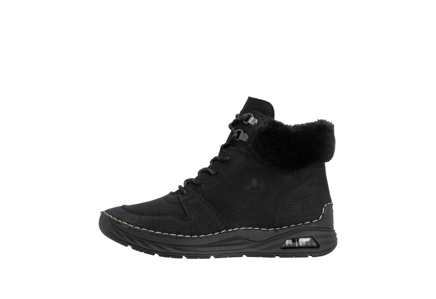 Rieker Schnürboots High Top-Sneaker, Herbstschuh mit seitlicher Logoprägung – Bild 4 von 5