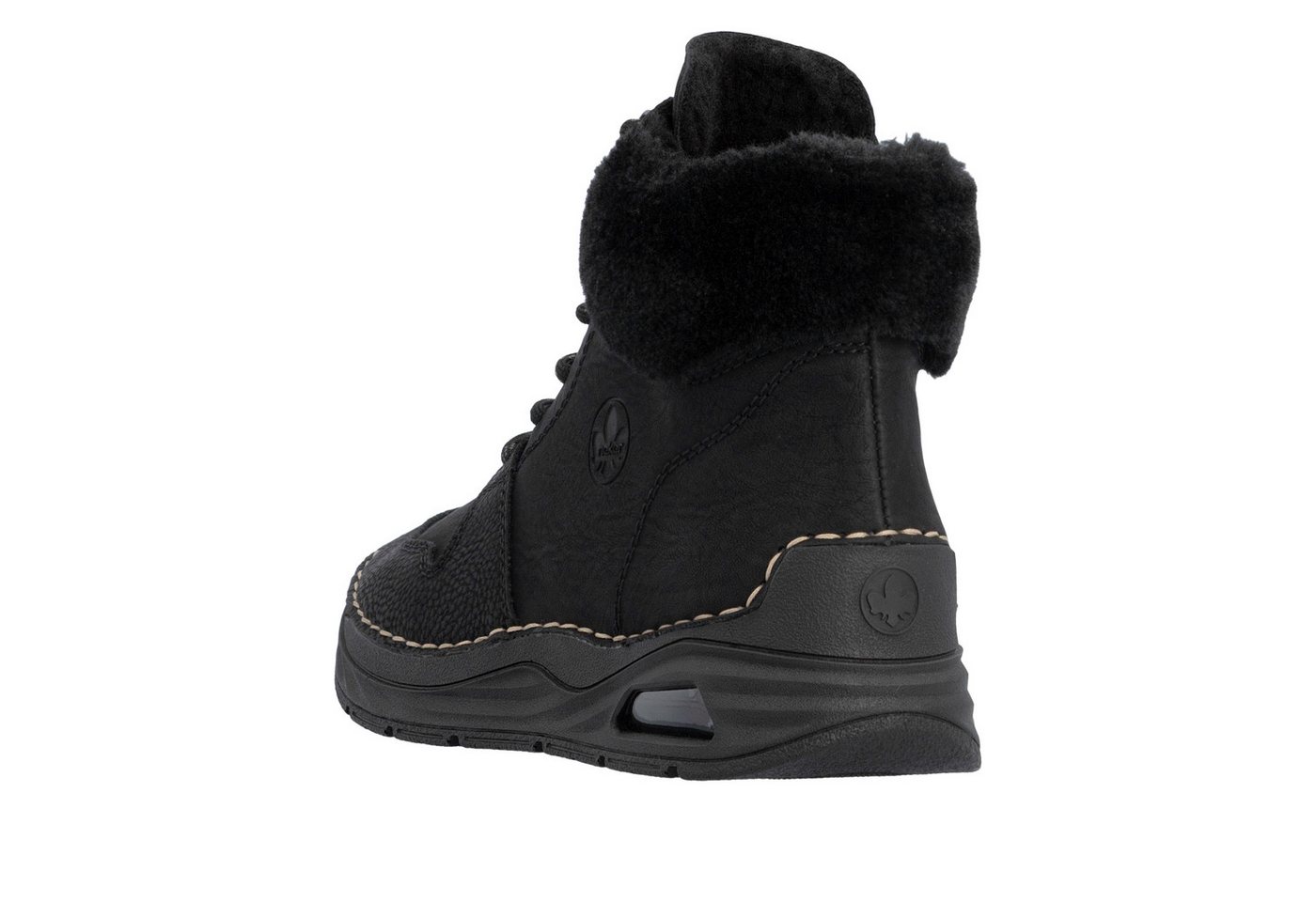 Rieker Schnürboots High Top-Sneaker, Herbstschuh mit seitlicher Logoprägung – Bild 5 von 5