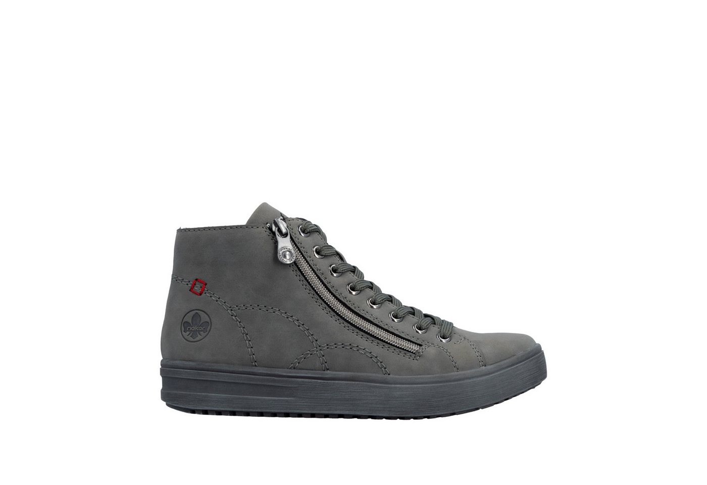 Rieker Schnürboots High Top-Sneaker, Herbstschuh mit dezenten Ziernähten – Bild 3 von 5
