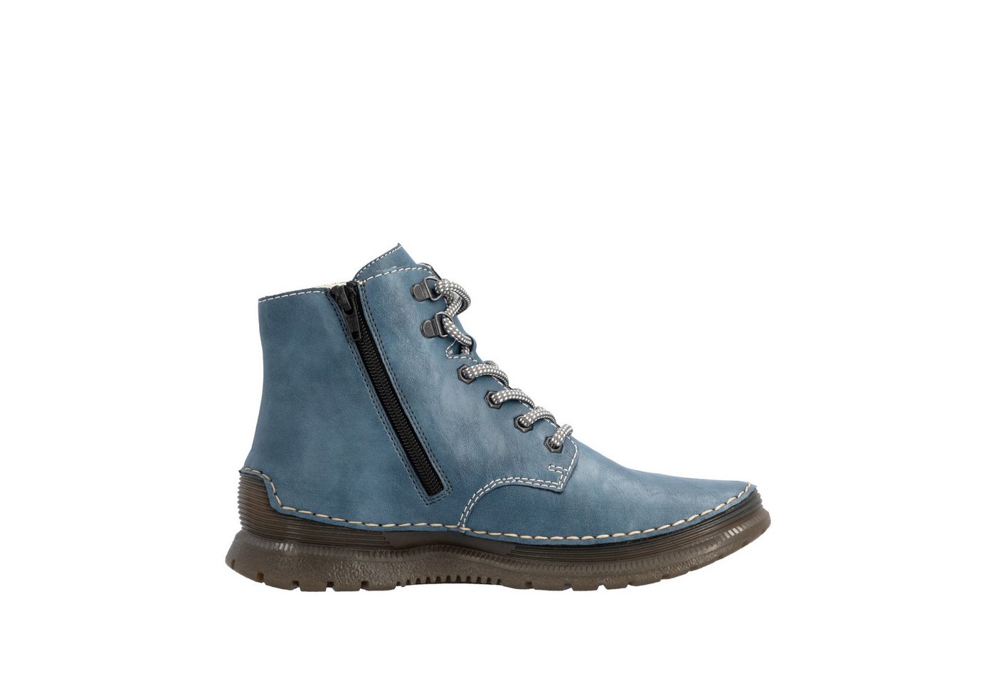 Rieker Schnürboots Keilabsatz, Herbstboots mit modischen Kontrastnähten – Bild 5 von 5