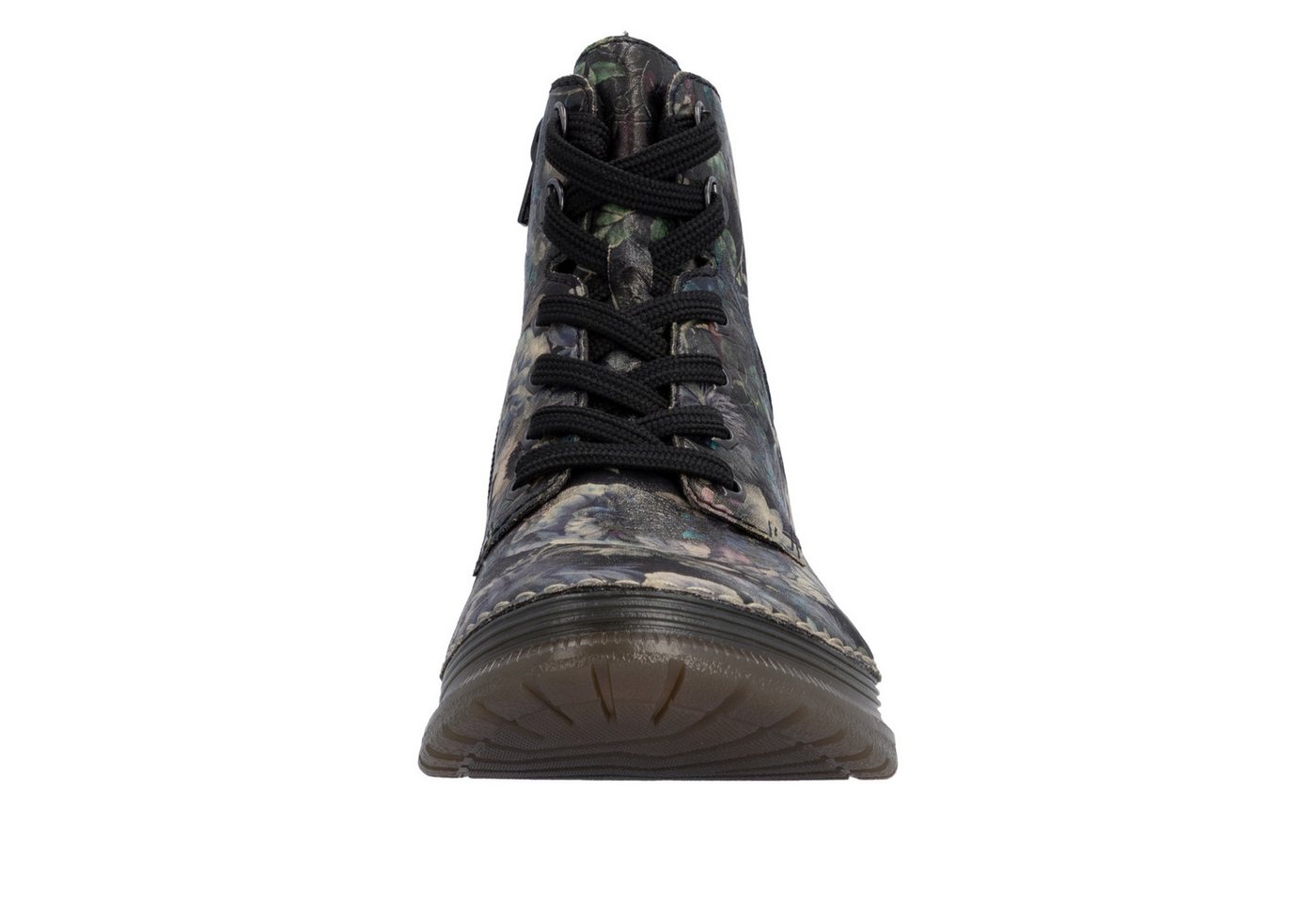 Rieker Schnürboots Keilabsatz, Herbstboots mit modischen Kontrastnähten – Bild 4 von 5