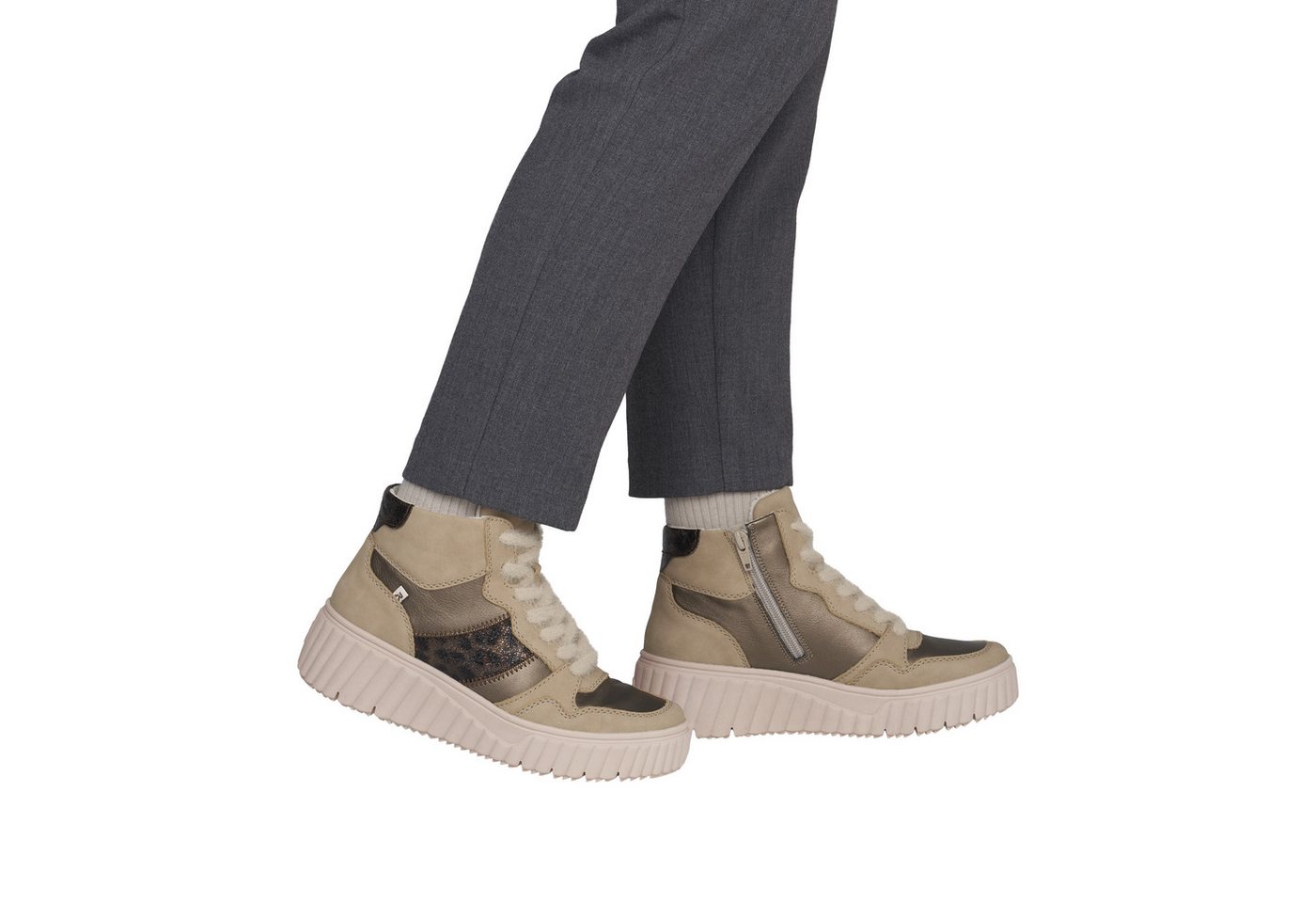 Rieker Schnürboots Keilboots, Schnürstiefelette mit Innen-Reißverschluss – Bild 5 von 5