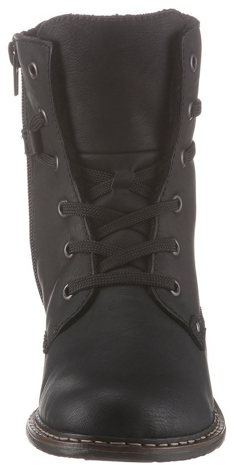 Rieker Schnürboots, Stiefelette, Blockabsatz, mit dezenter Schnürung – Bild 3 von 5