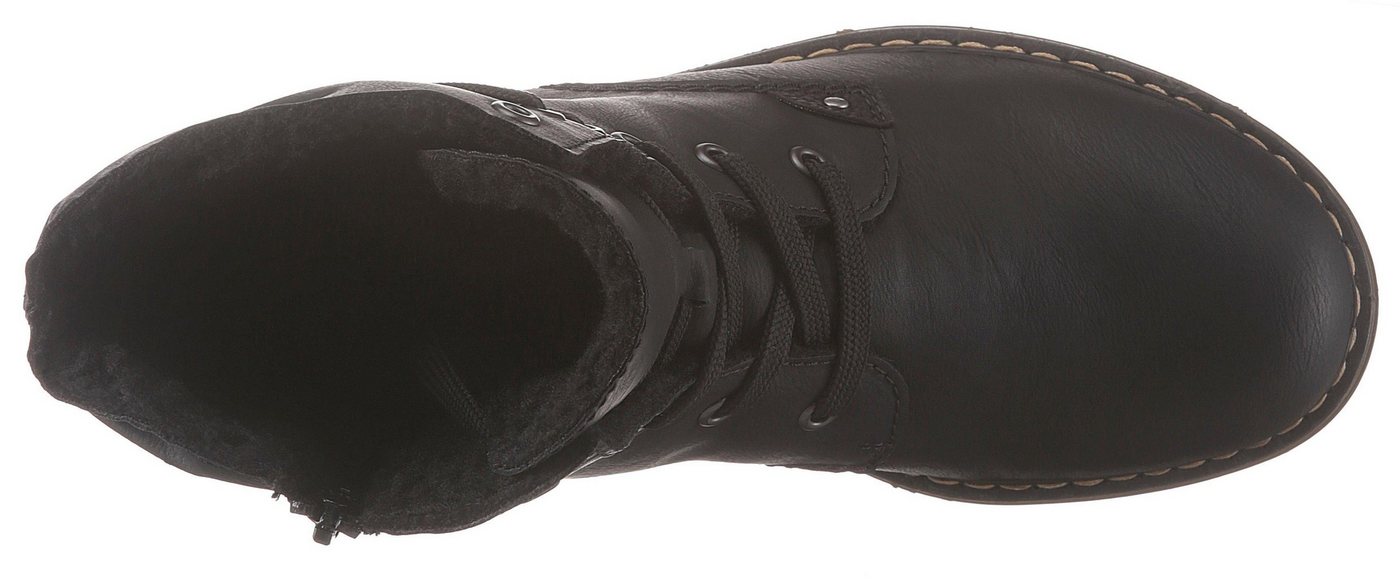 Rieker Schnürboots, Stiefelette, Blockabsatz, mit dezenter Schnürung – Bild 4 von 5