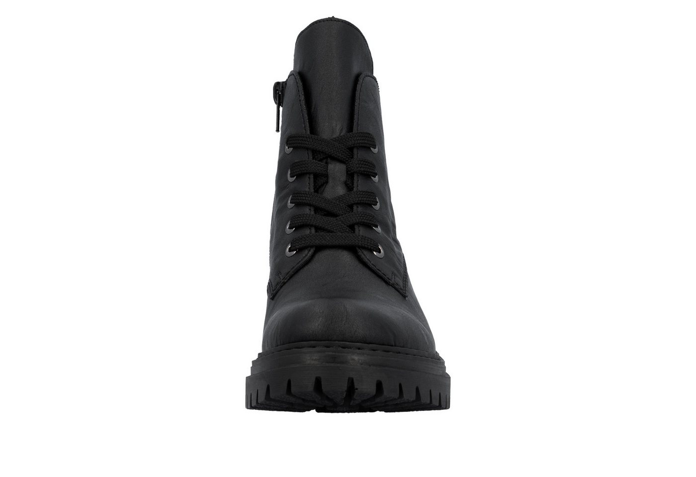 Rieker Schnürboots Schnürstiefelette, Profilsohle, mit praktischem Innenreißverschluss – Bild 4 von 5