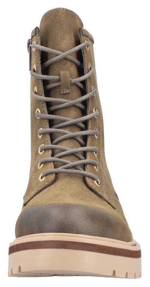Rieker Schnürboots Schnürstiefelette, Boots, Blockabsatz, mit Profilsohle – Bild 4 von 5