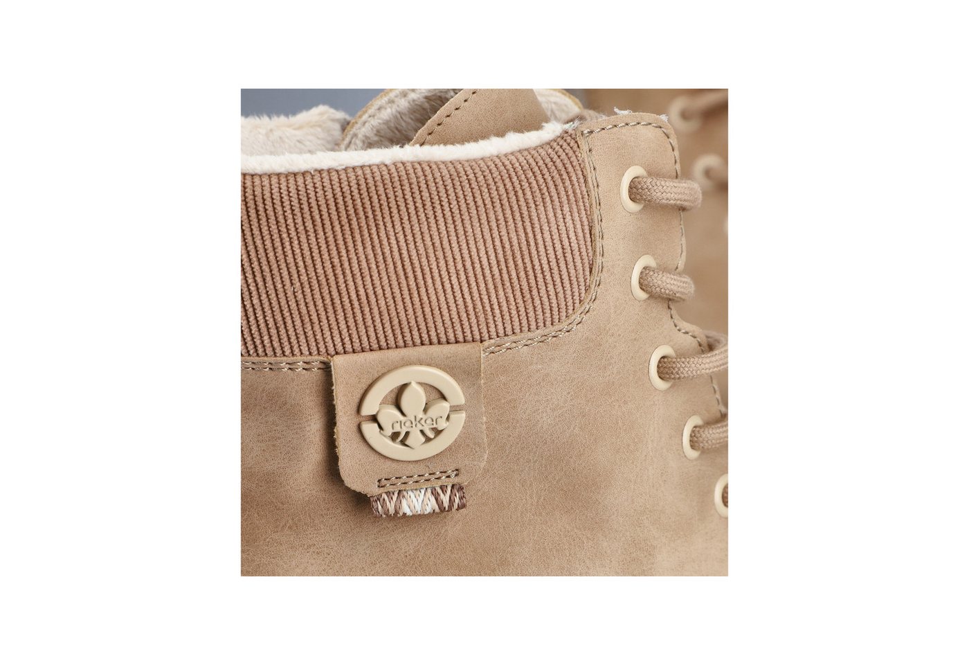 Rieker Schnürboots Schnürstiefelette, Winterboots mit gepolstertem Schaftrand – Bild 2 von 5