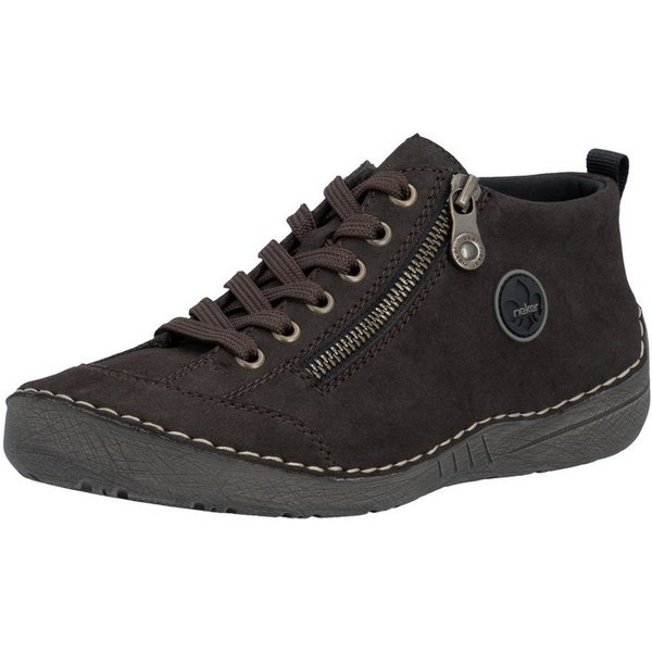 Rieker Schnürboots Sneaker, Schnürschuh, Outdoorschuh mit Reißverschluss