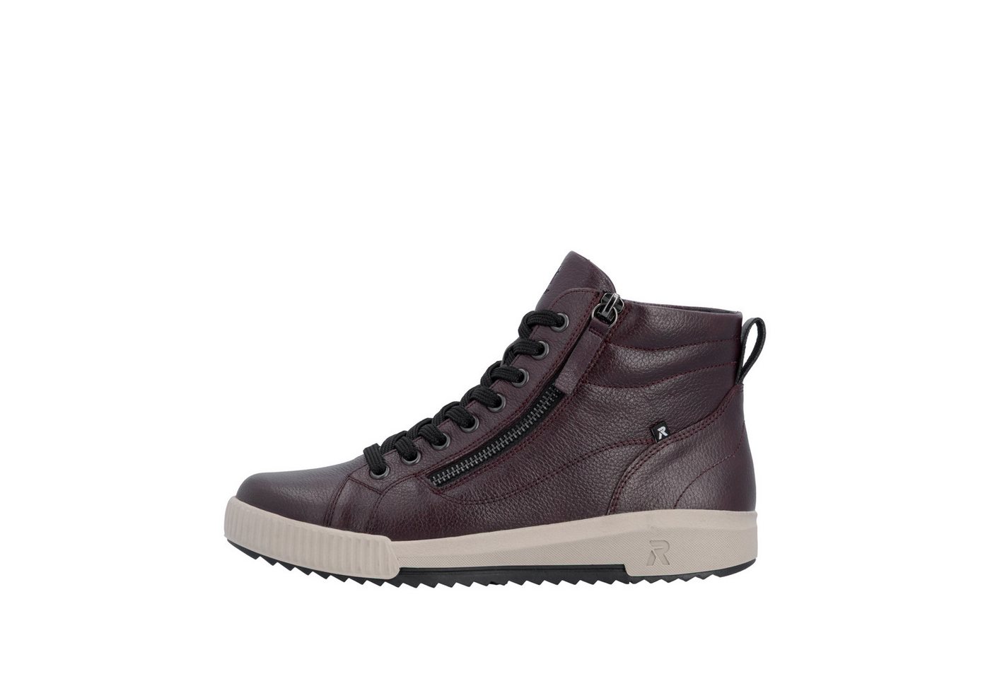 Rieker Schnürboots Stiefelette, High Top Sneaker, Freizeitboots mit Reißverschluss – Bild 3 von 5