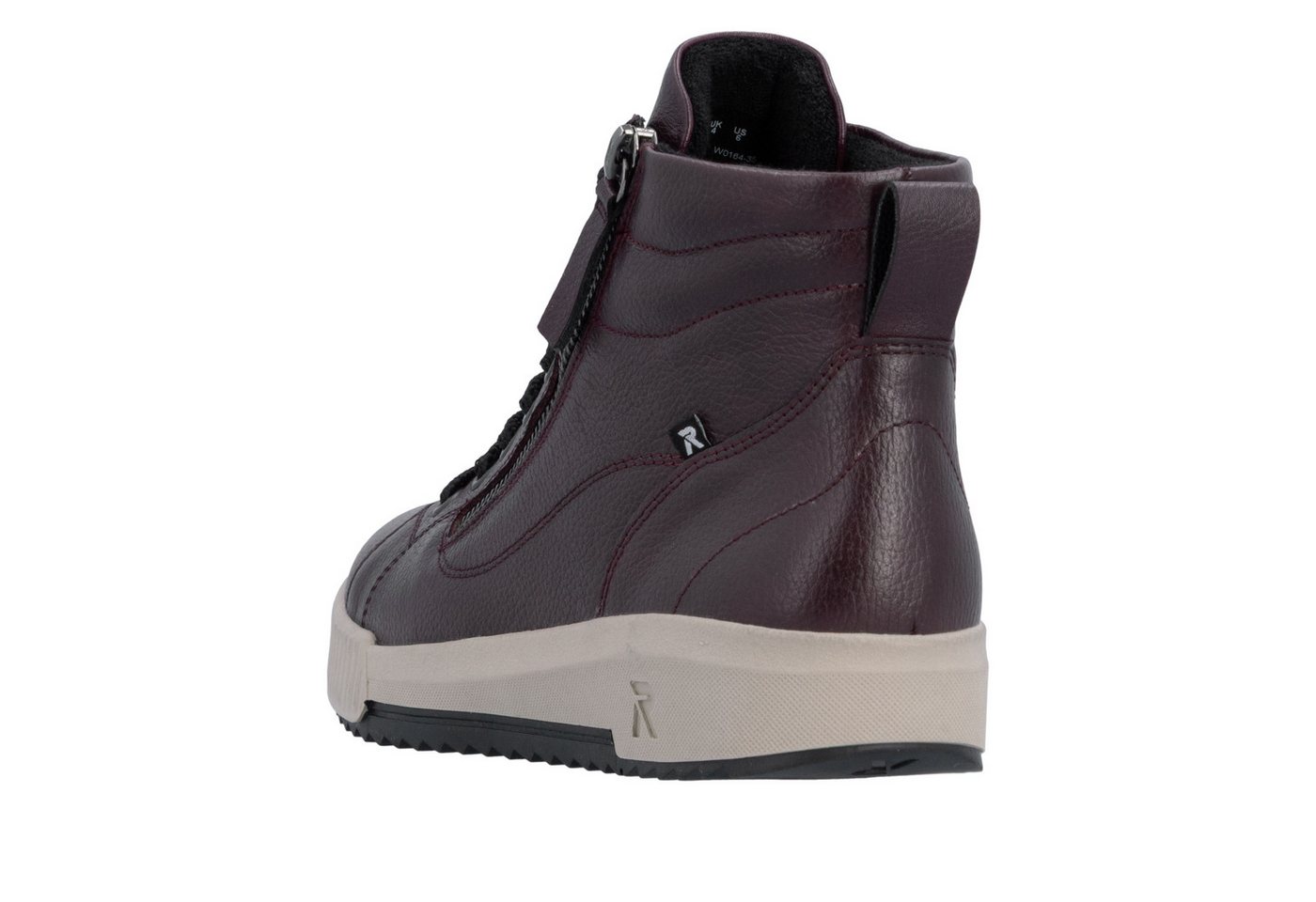 Rieker Schnürboots Stiefelette, High Top Sneaker, Freizeitboots mit Reißverschluss – Bild 4 von 5