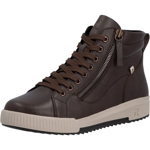 Rieker Schnürboots Stiefelette, High Top Sneaker, Freizeitboots mit Reißverschluss