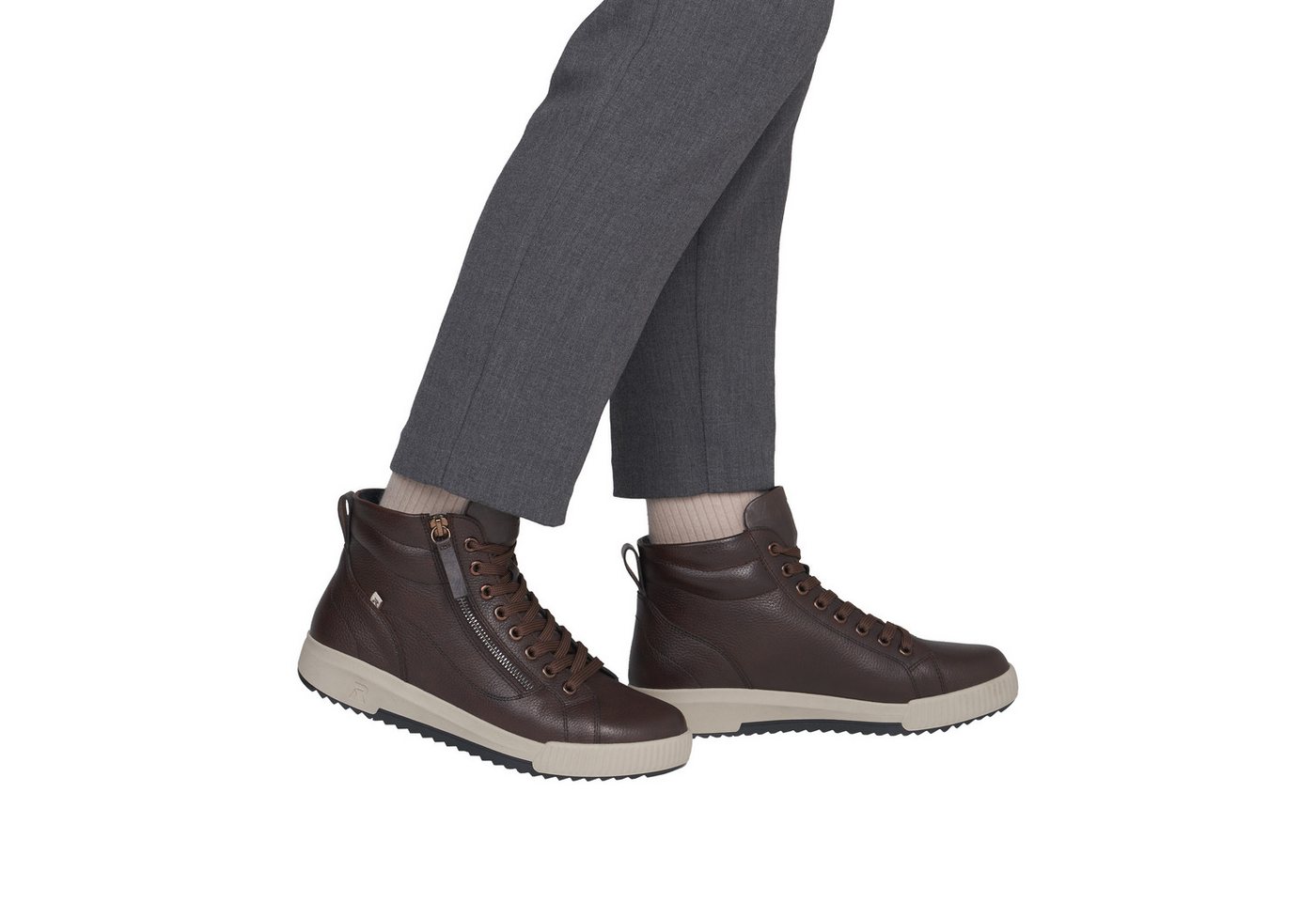 Rieker Schnürboots Stiefelette, High Top Sneaker, Freizeitboots mit Reißverschluss – Bild 4 von 5