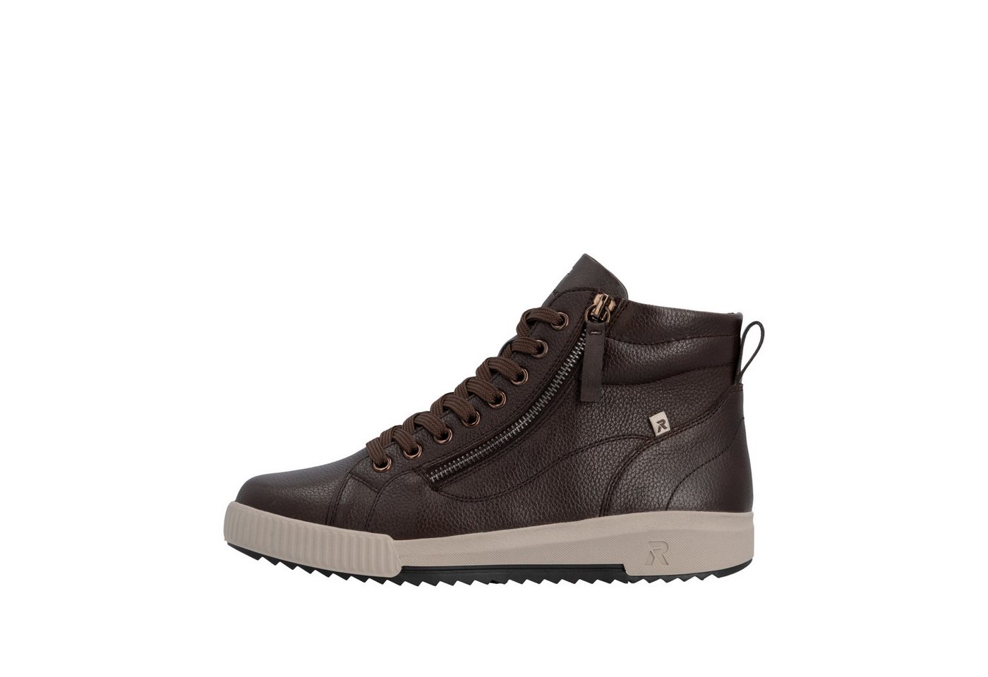 Rieker Schnürboots Stiefelette, High Top Sneaker, Freizeitboots mit Reißverschluss – Bild 5 von 5